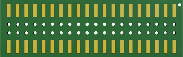 MGX SMT TH-40 Pin Custom Connector (Back View)