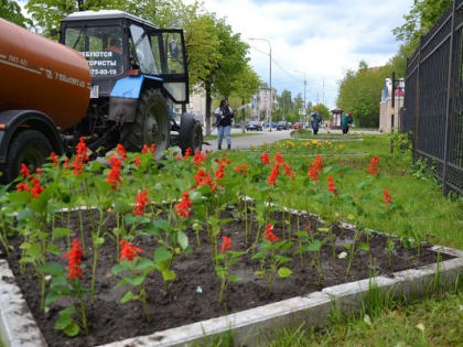 Яркие акценты появляются в парках и общественных пространствах Серпухова