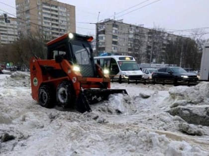 В ночь на 31 января с улиц Подольска вывезено более 800 кубометров снега