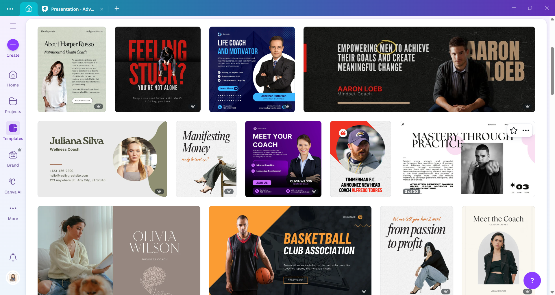 Instagram Canva Templates for Coaches