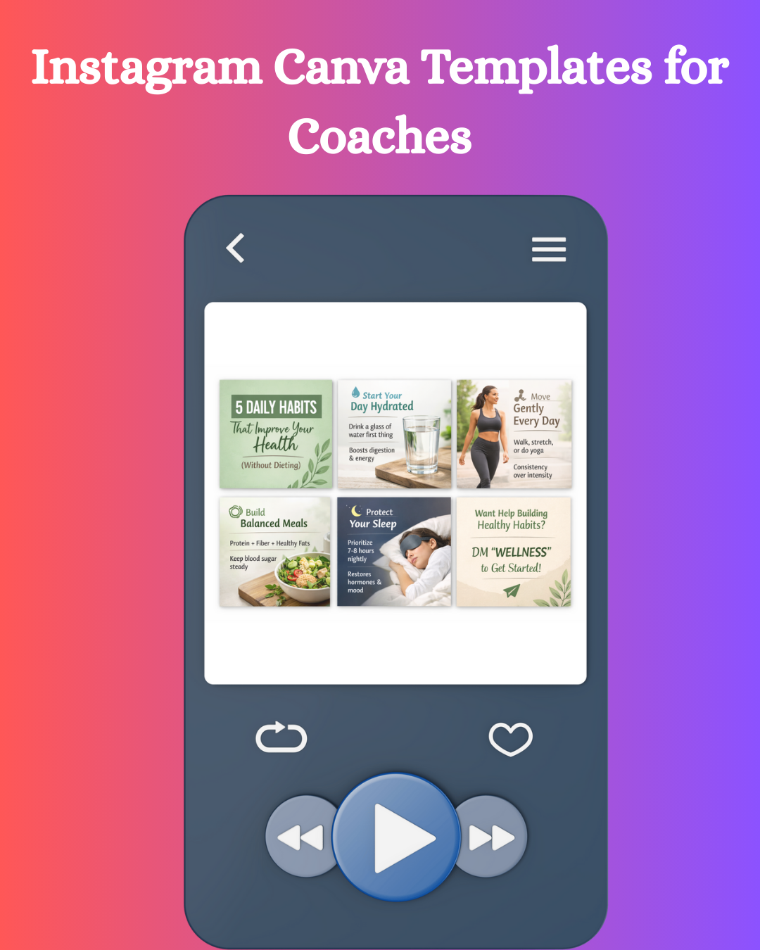 Instagram Canva Templates for Coaches
