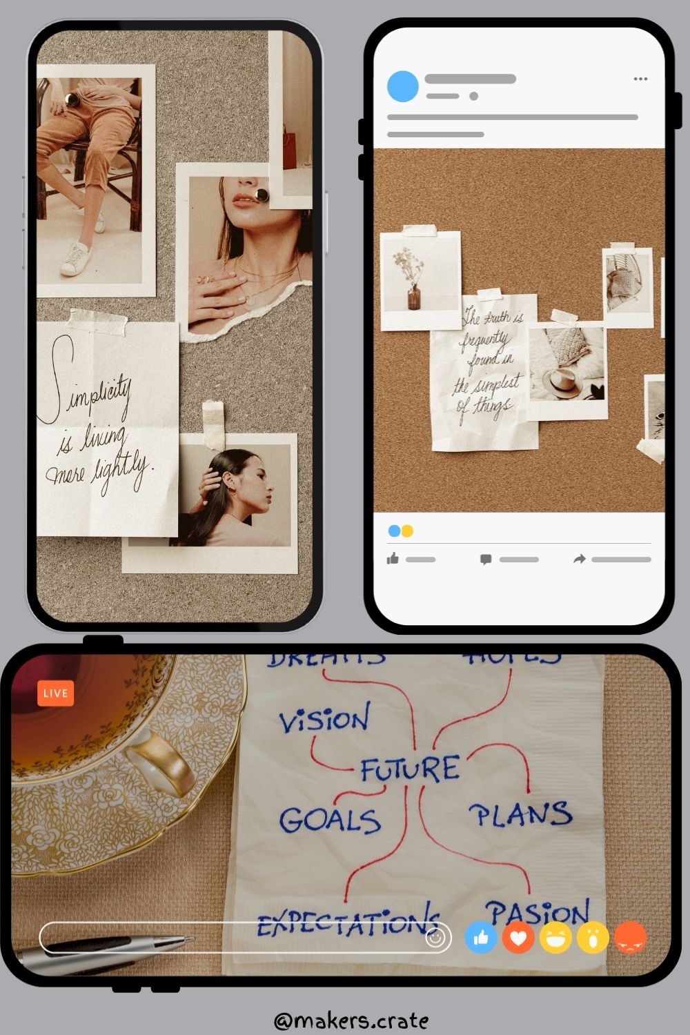 vision board for phone