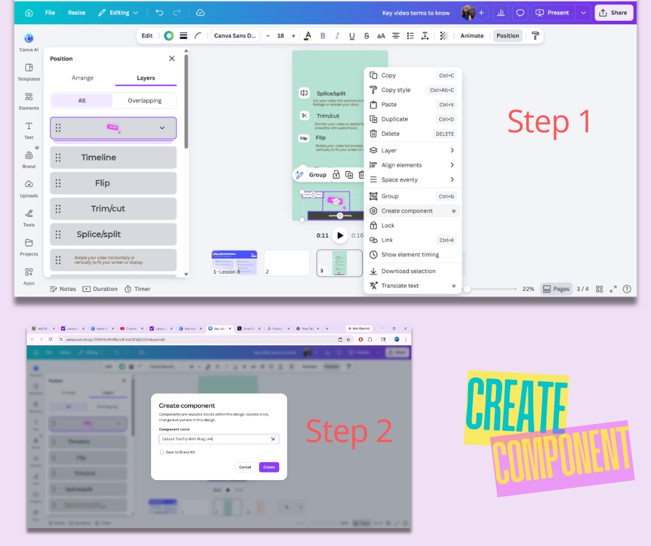 How to create Canva Component