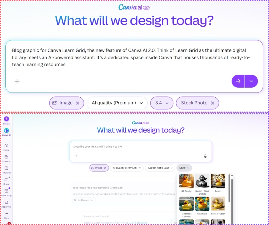 Canva AI 2.0 Conversational Design