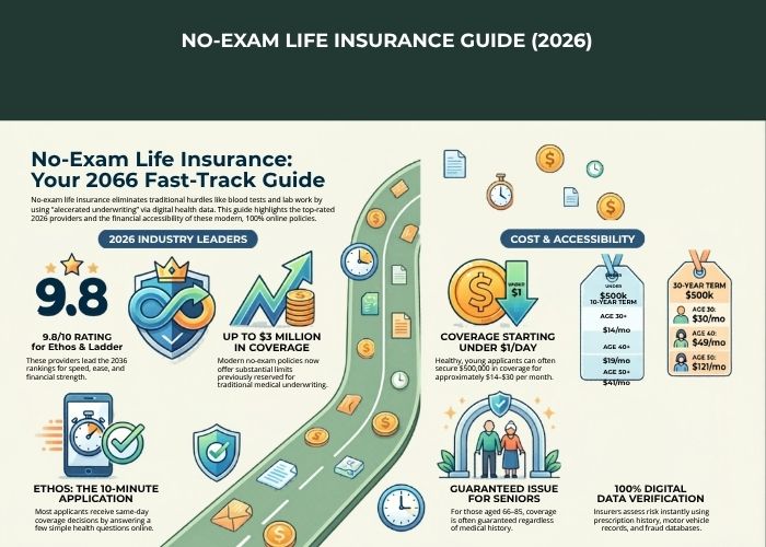 No-Exam Life Insurance Guide (2026)