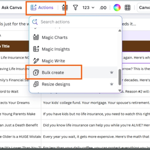 Canva Bulk Create