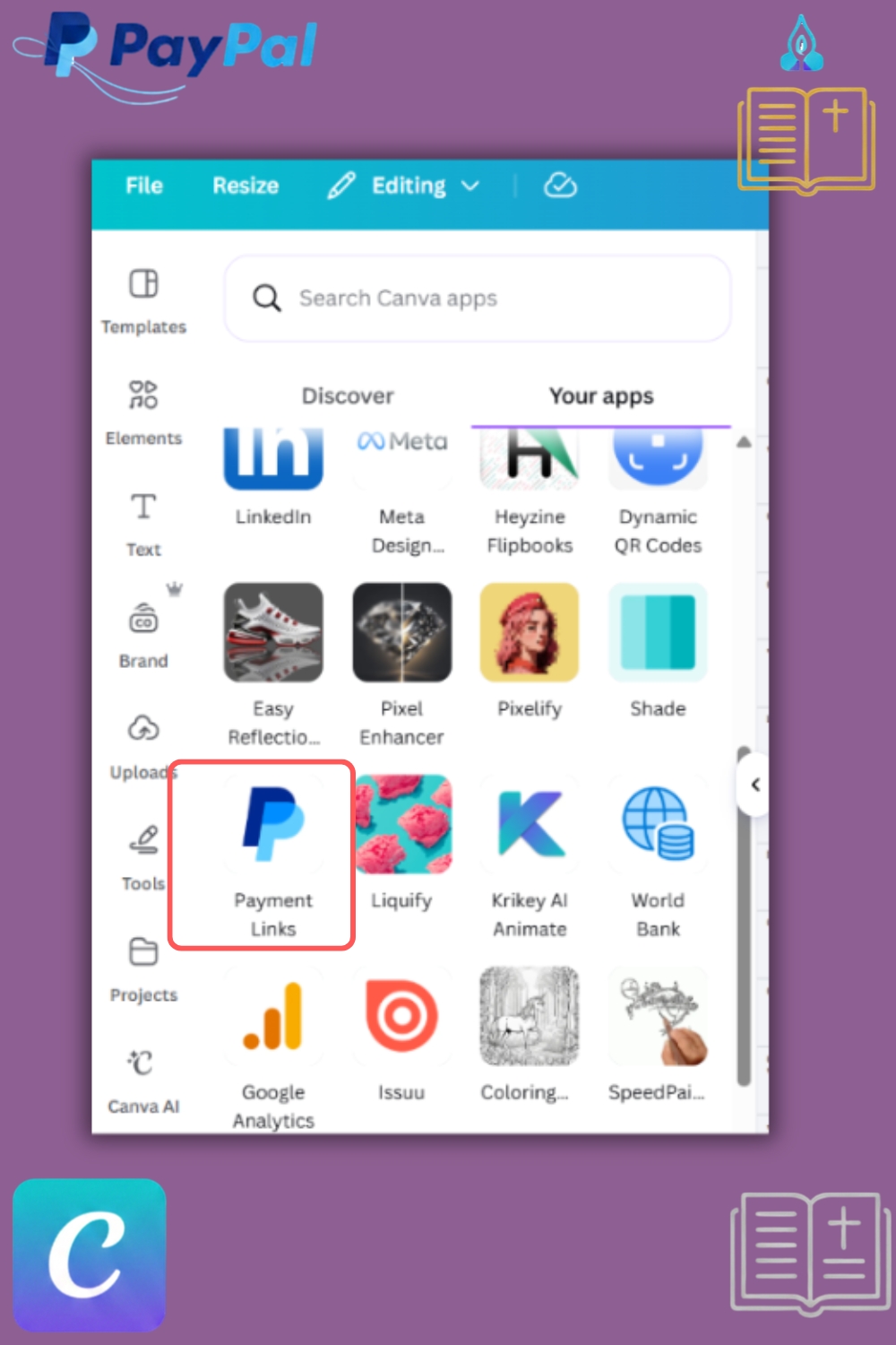 PayPal Payment Link In Canva