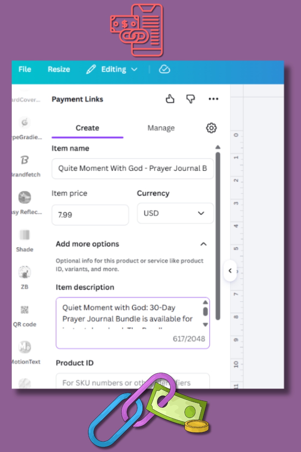 Create PayPal Link