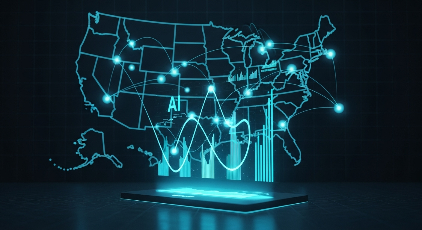 Charts illustrating future trends in AI companies in the US.