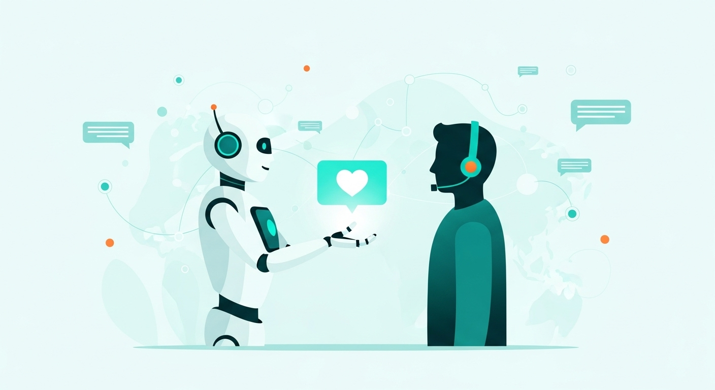 Customer service representative using AI tools to enhance support efficiency.
