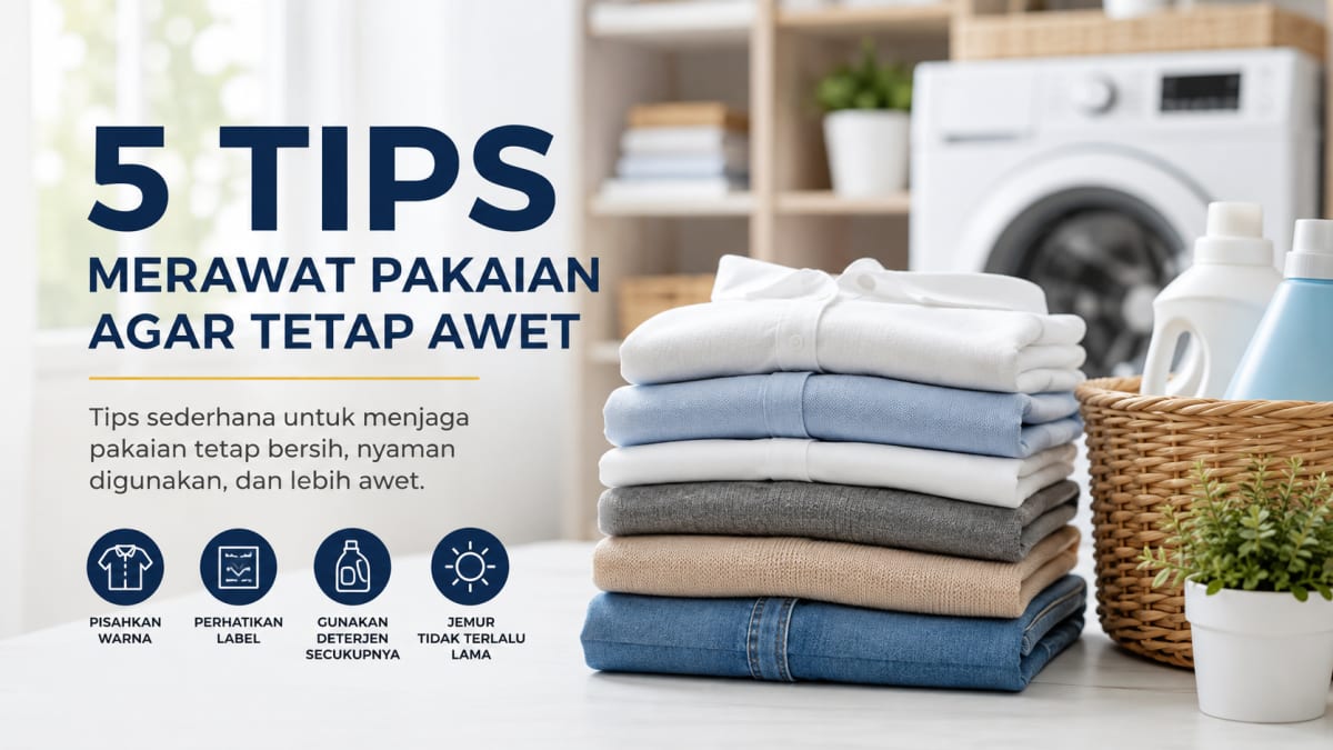 Ilustrasi artikel 5 Tips Merawat Pakaian agar Tetap Awet