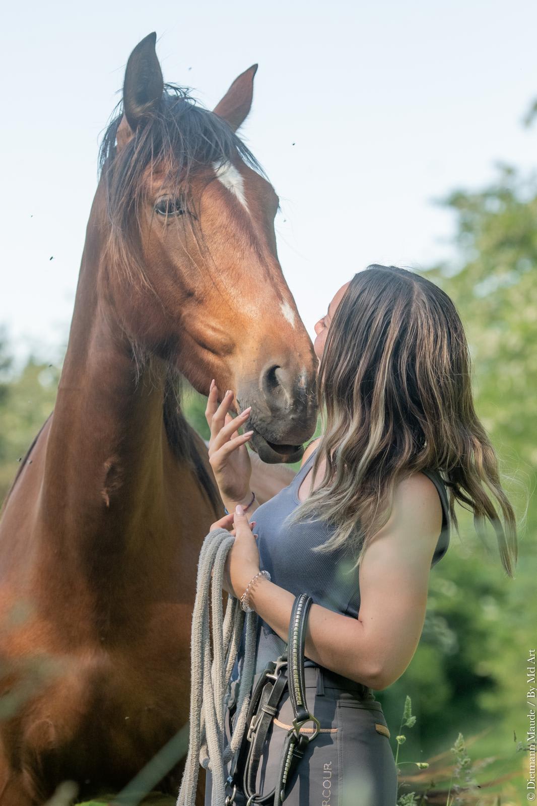 Portrait Angélique et jument Mélicia