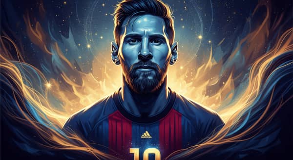 Digital Art of Lionel Messi