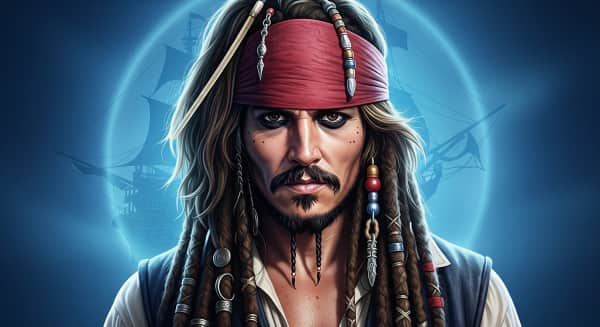 Captain Jack Sparrow Digital Art – Pirates of the Caribbean