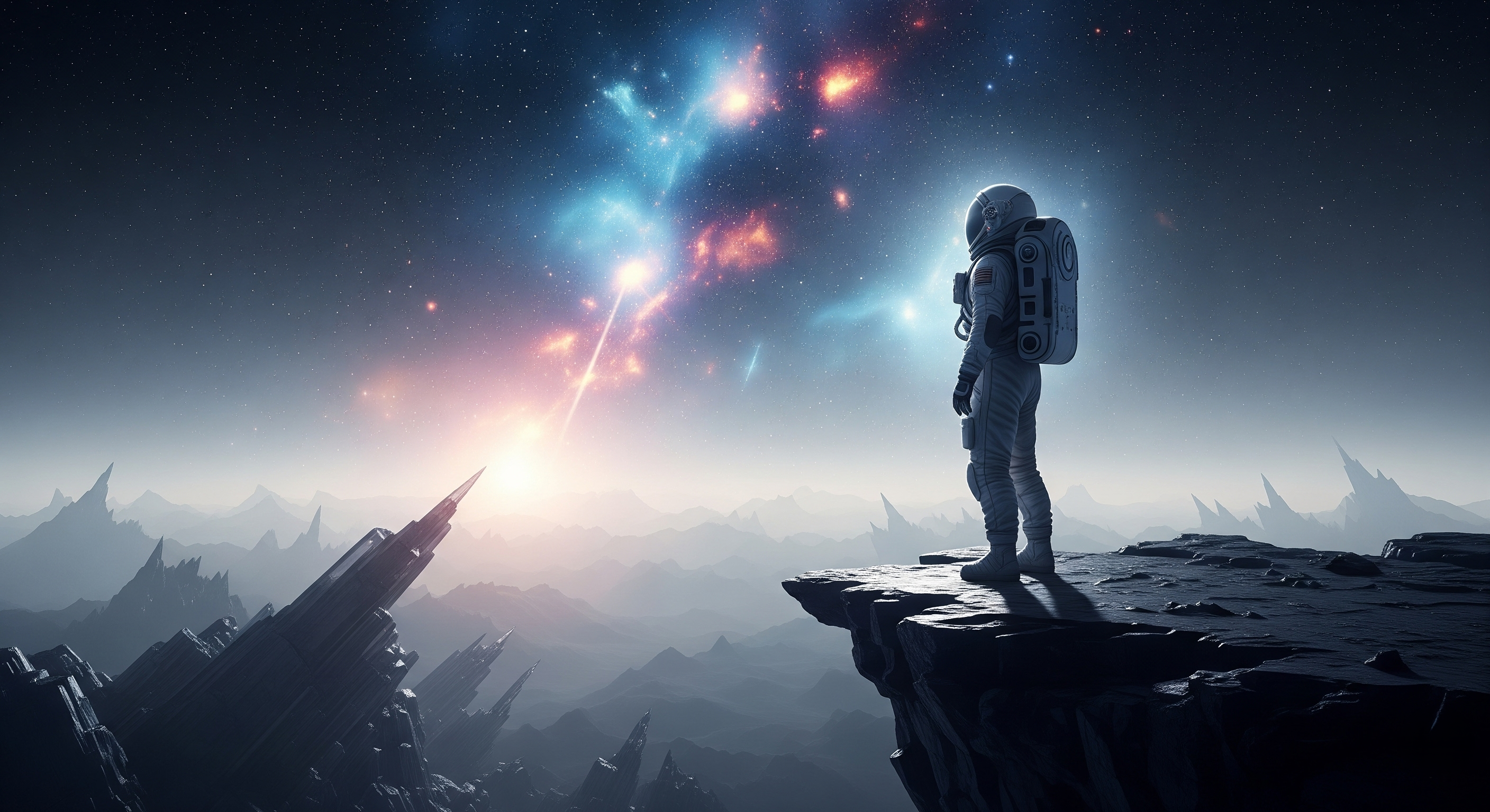 Lone Astronaut in Space