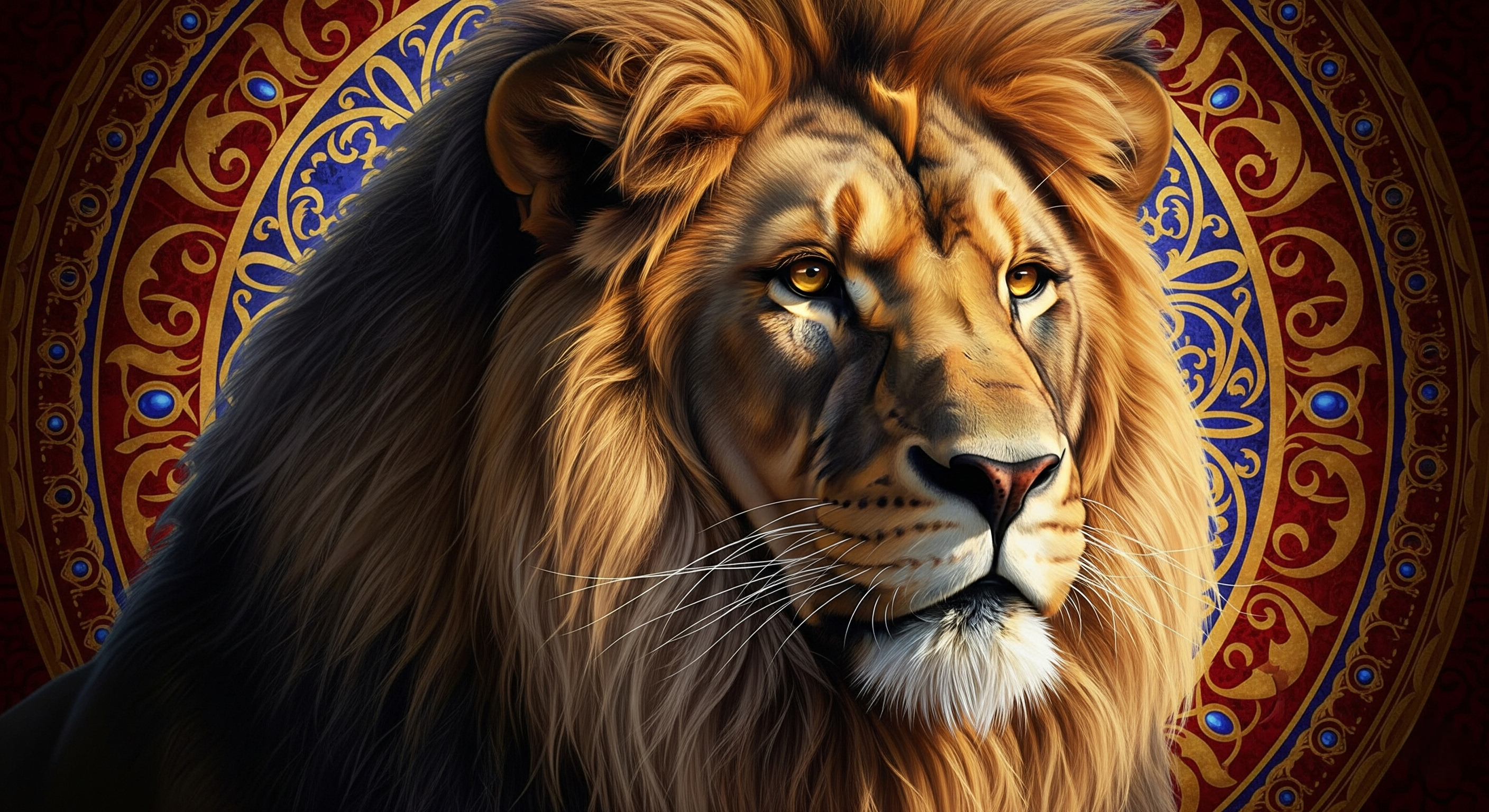 Legendary Lion – King of the Wild Digital Art Wallpaper
