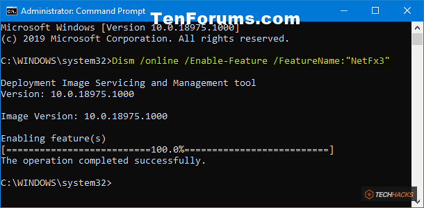 Hướng dẫn cài đặt .NET Framework 3.5 trên Windows 10