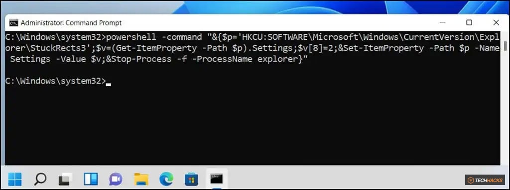 Cách ẩn/bỏ ẩn thanh Taskbar trên Windows 11
