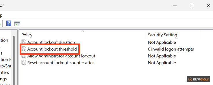 Cách giới hạn số lần đăng nhập không thành công Windows