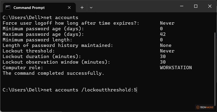 Cách giới hạn số lần đăng nhập không thành công Windows