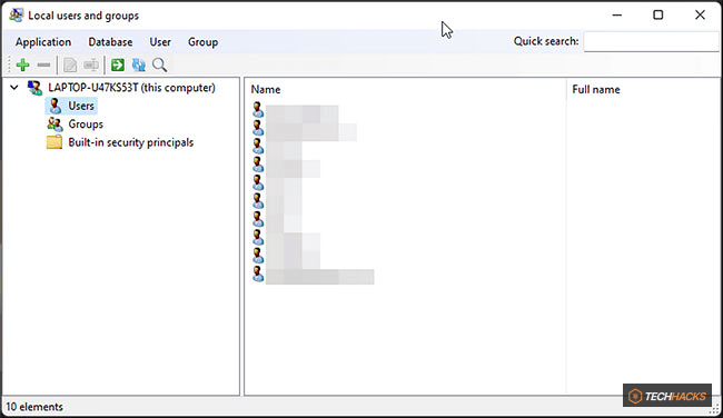 Chương trình lusrmgr