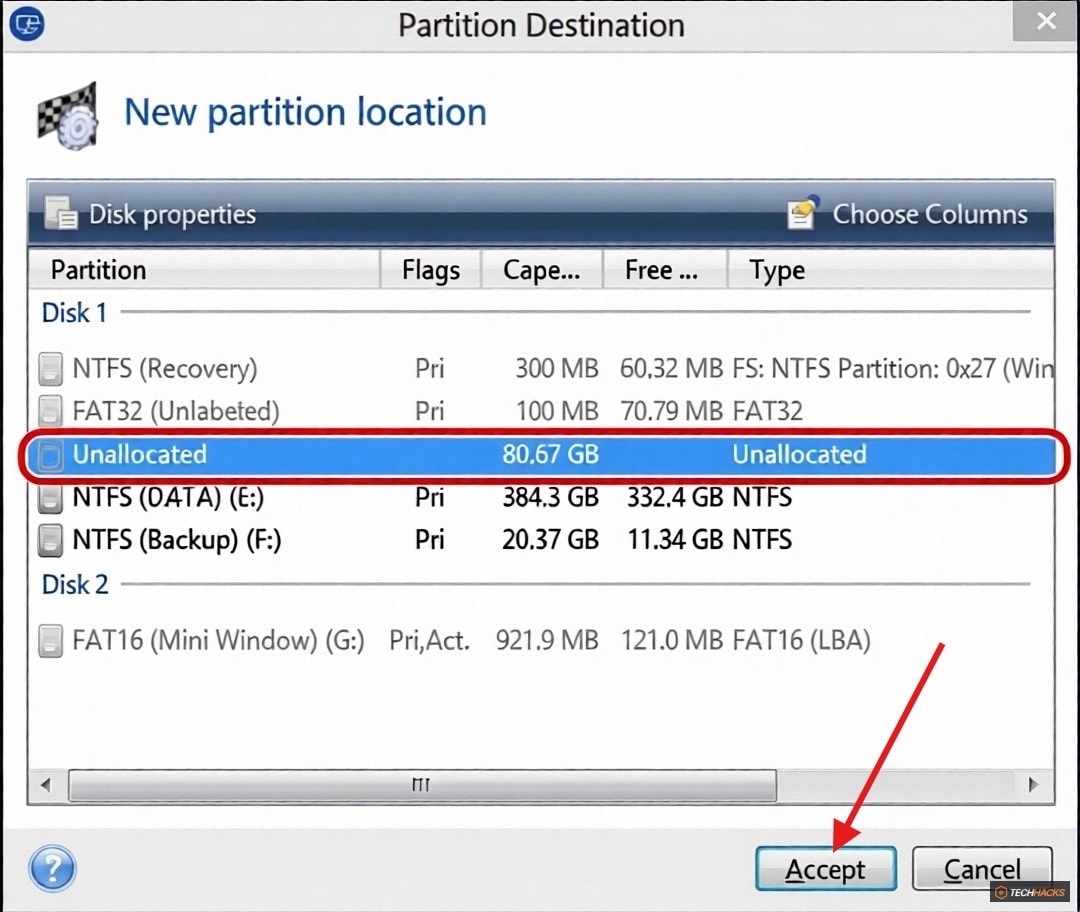 Cách ghost máy tính bằng file *.tib chuẩn UEFI