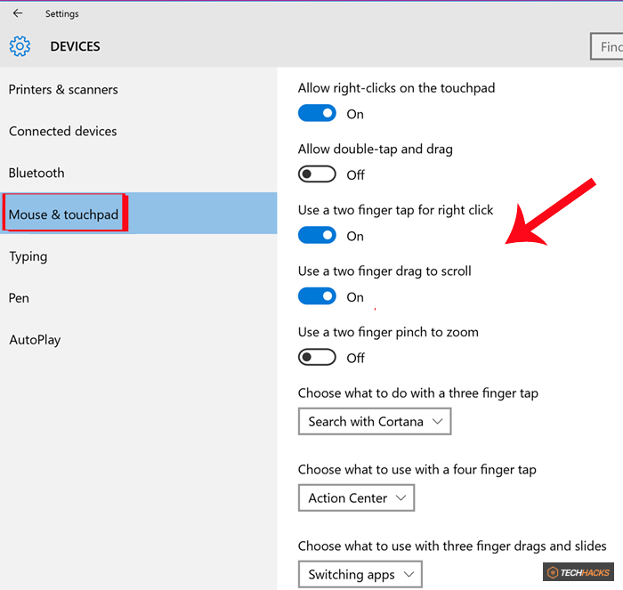 Tổng hợp thao tác Touchpad trên Windows 10, Windows 11