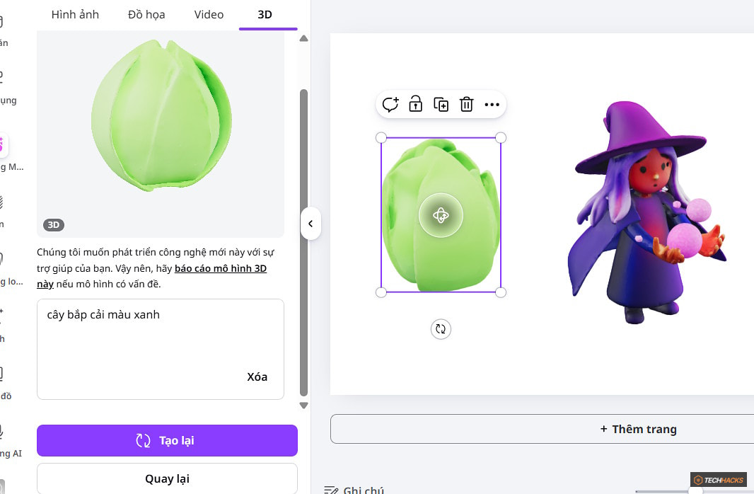 Hướng dẫn tạo thiết kế 3D bằng AI trên Canva