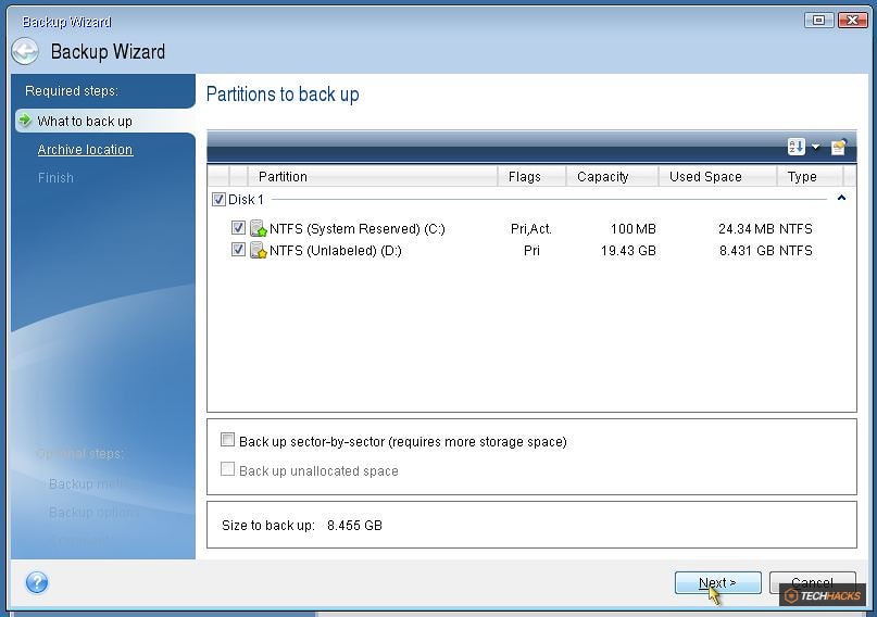 Thủ thuật sao lưu và khôi phục Windows chỉ trong vòng 10 phút với Acronis True Image