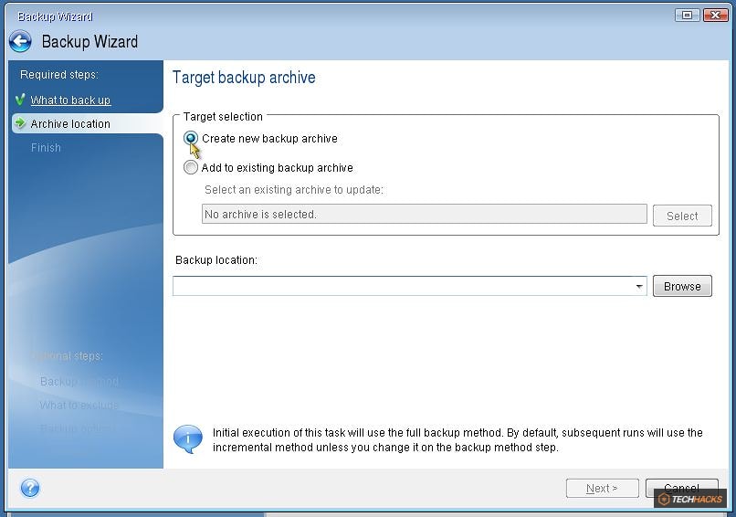 Thủ thuật sao lưu và khôi phục Windows chỉ trong vòng 10 phút với Acronis True Image
