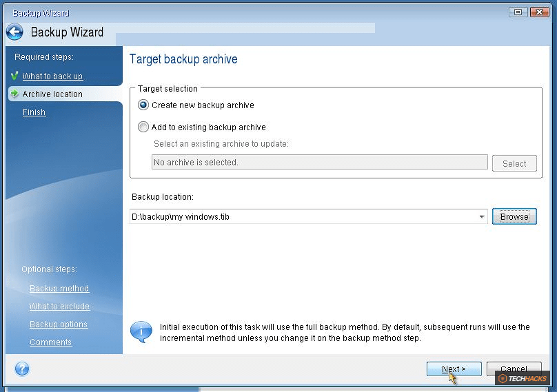 Thủ thuật sao lưu và khôi phục Windows chỉ trong vòng 10 phút với Acronis True Image