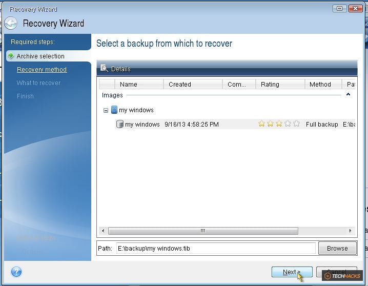 Thủ thuật sao lưu và khôi phục Windows chỉ trong vòng 10 phút với Acronis True Image
