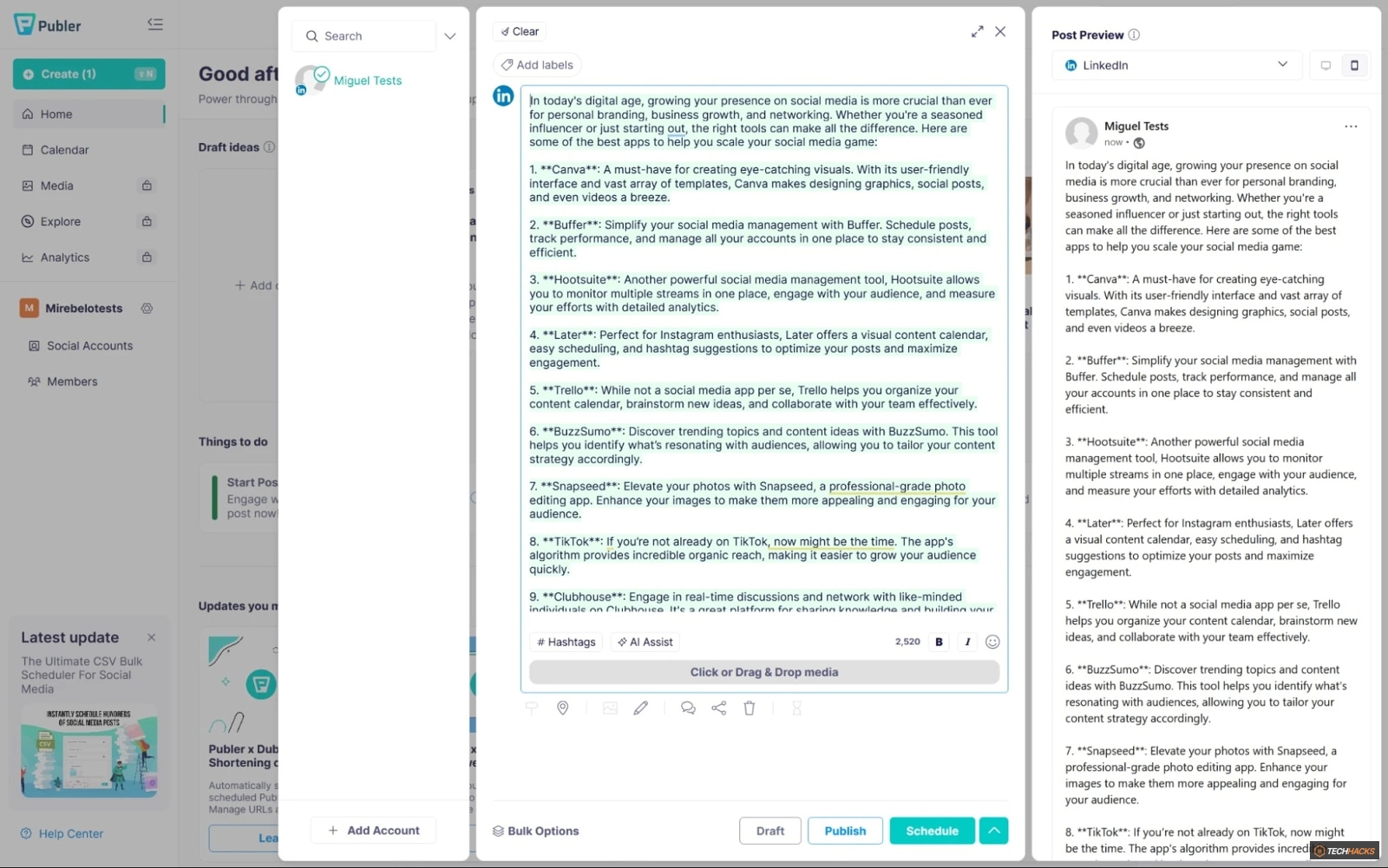 8 công cụ AI tốt nhất để quản lý mạng xã hội