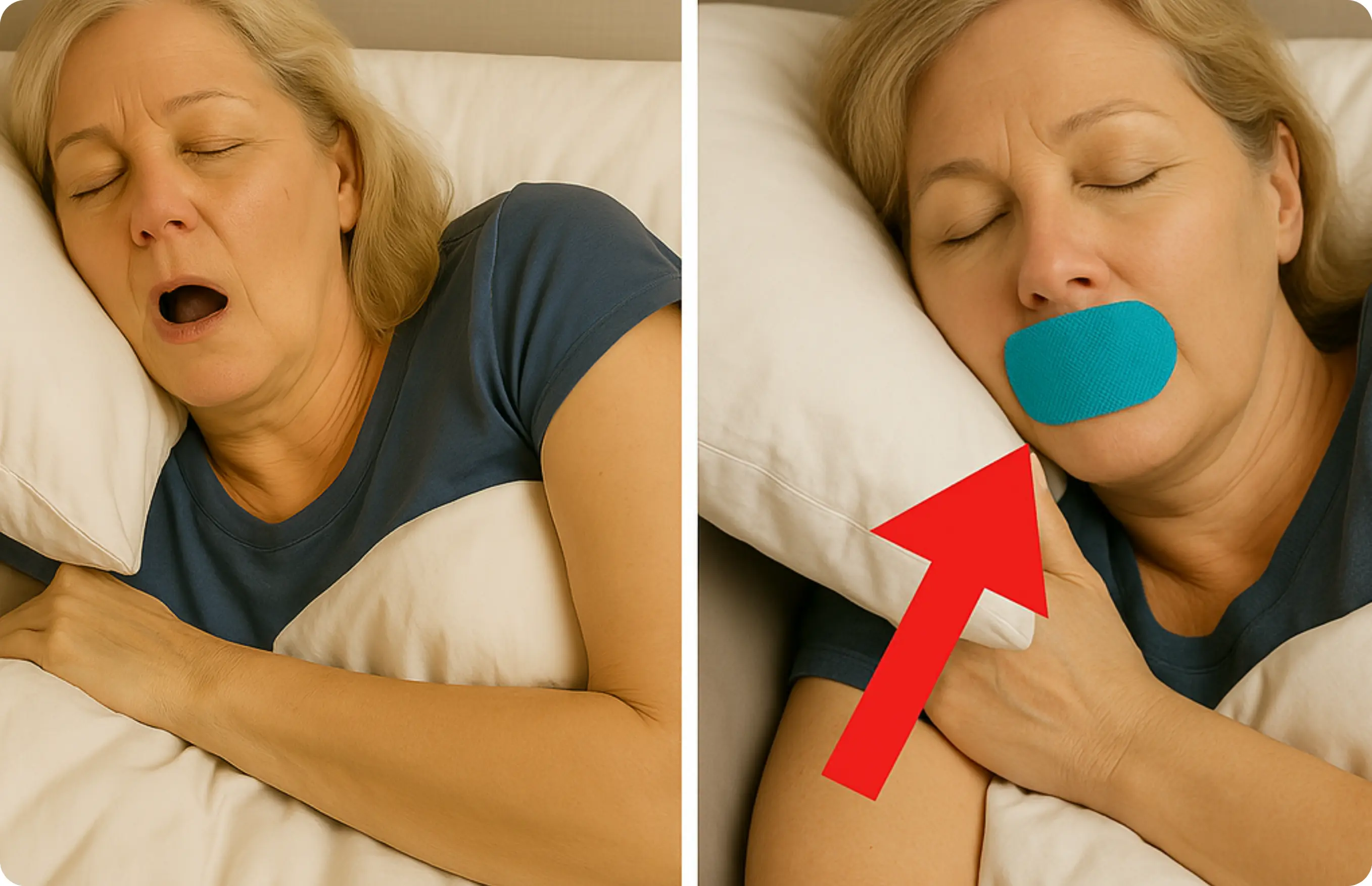 Hero showing mouth tape product