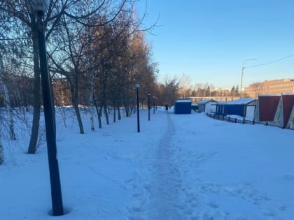 Дорожки не почищены от снега, баки полны мусора