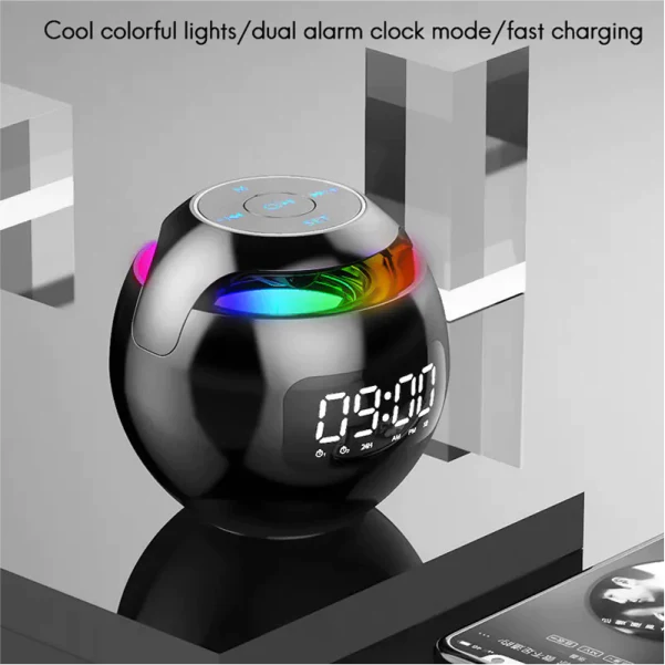 Wireless Speaker G90S Clock Colourful Speaker Mini