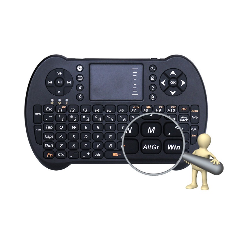 Wireless QWERTY Keyboard Air Mouse Comboo