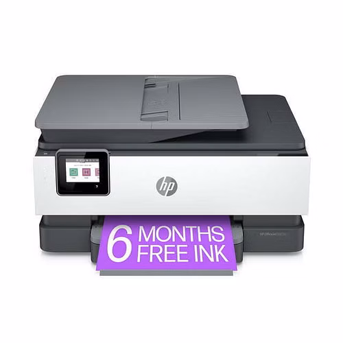 Restored HP OfficeJet 8022e All-in-One Wireless Color Inkjet Printer - 6 Months Free Instant Ink with HP+