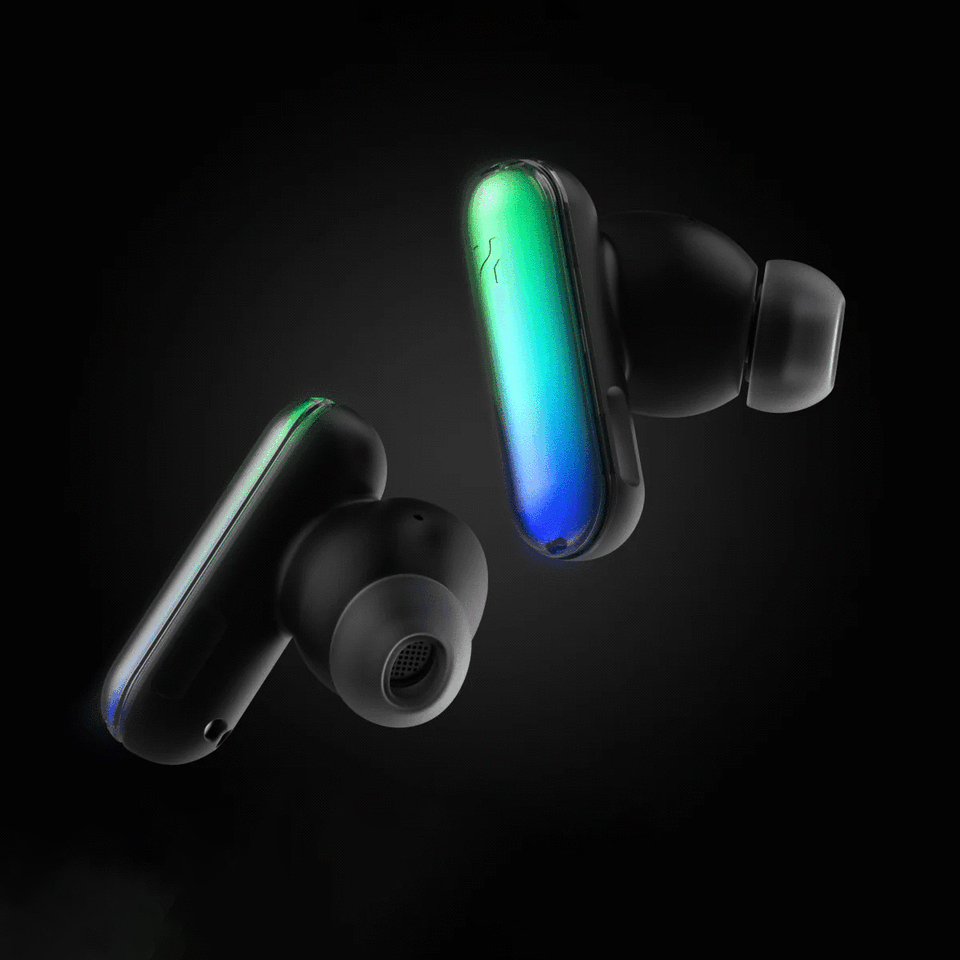 HHOGene GPods: True Wireless Light Earbuds, Noise Cancelling Bluetooth Earphones, Sweatproof Sport Gaming Hiking Traveling