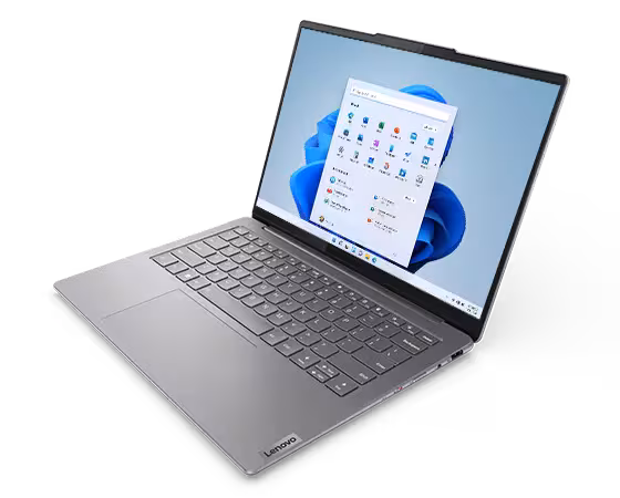 Lenovo-Slim-7i-(14”-Intel)-Laptop| Windows 11 Pro 64-bit|16 GB | 1080P FHD| Dolby Atmos| Wi-Fi 6E 2x2 AX, Bluetooth® 5.1 | HDMI 2.1, Audio | WUXGA (1920 x 1200)| OLED| Glare| Touch- Luna Grey