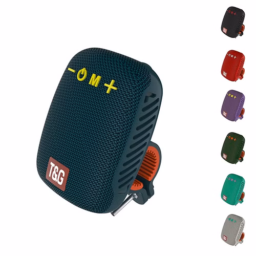 Portable Speaker Surround Stereo Sound Speaker Outdoor Wireless Speaker TF Card USB Driver Audio Player Speaker Black