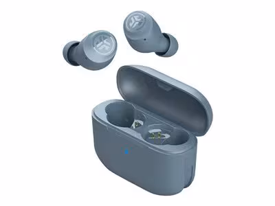 JLab Go Air Pop True Wireless Ear Buds Small Size – Bluetooth 5.1 Bass Boost, Signature Sound, Balanced Sound , Portable electronics, Dynamic, 20 - 20000 Hz, Built-in, Sensitivity -42 dB, Run Time (Up To) 8 hour(s) Color Slate