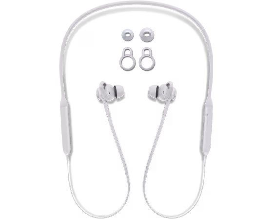 Lenovo 500 Bluetooth In-ear Headphones | 100 mAh| Cloud Grey| 1.0 m, USB A to Micro-USB cable| 25 g| 13 mm neodymium driver| Bluetooth 5.0| 235 mm * 134 mm * 40 mm| 1 x microphone| Wireless