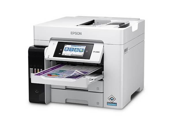 Epson WorkForce ST-C5000 Wireless Inkjet Multifunction Printer | Color Printing| Up to 25 ppm | Maximum Copies 999
