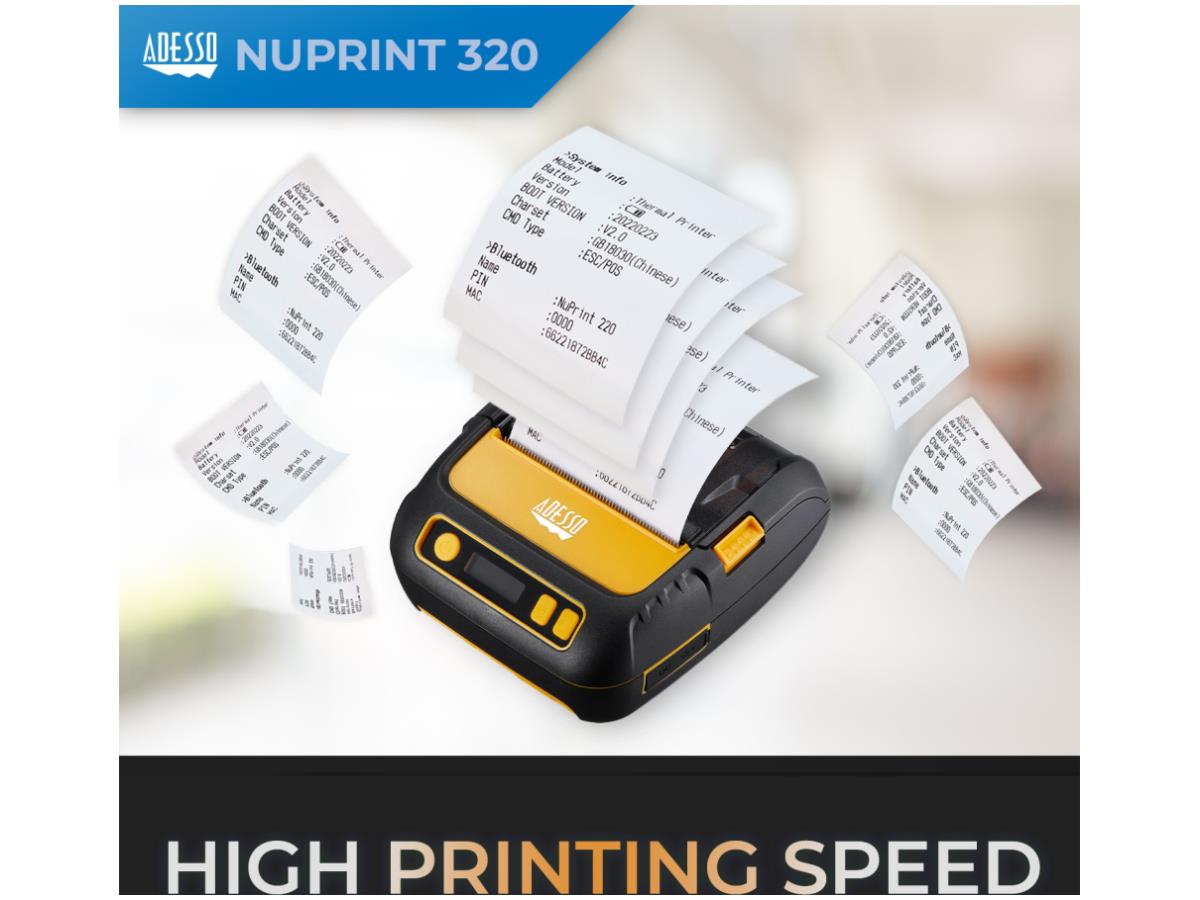 BLUETOOTH wireless 3 INCH RECEIPT PRINTER| NuPrint