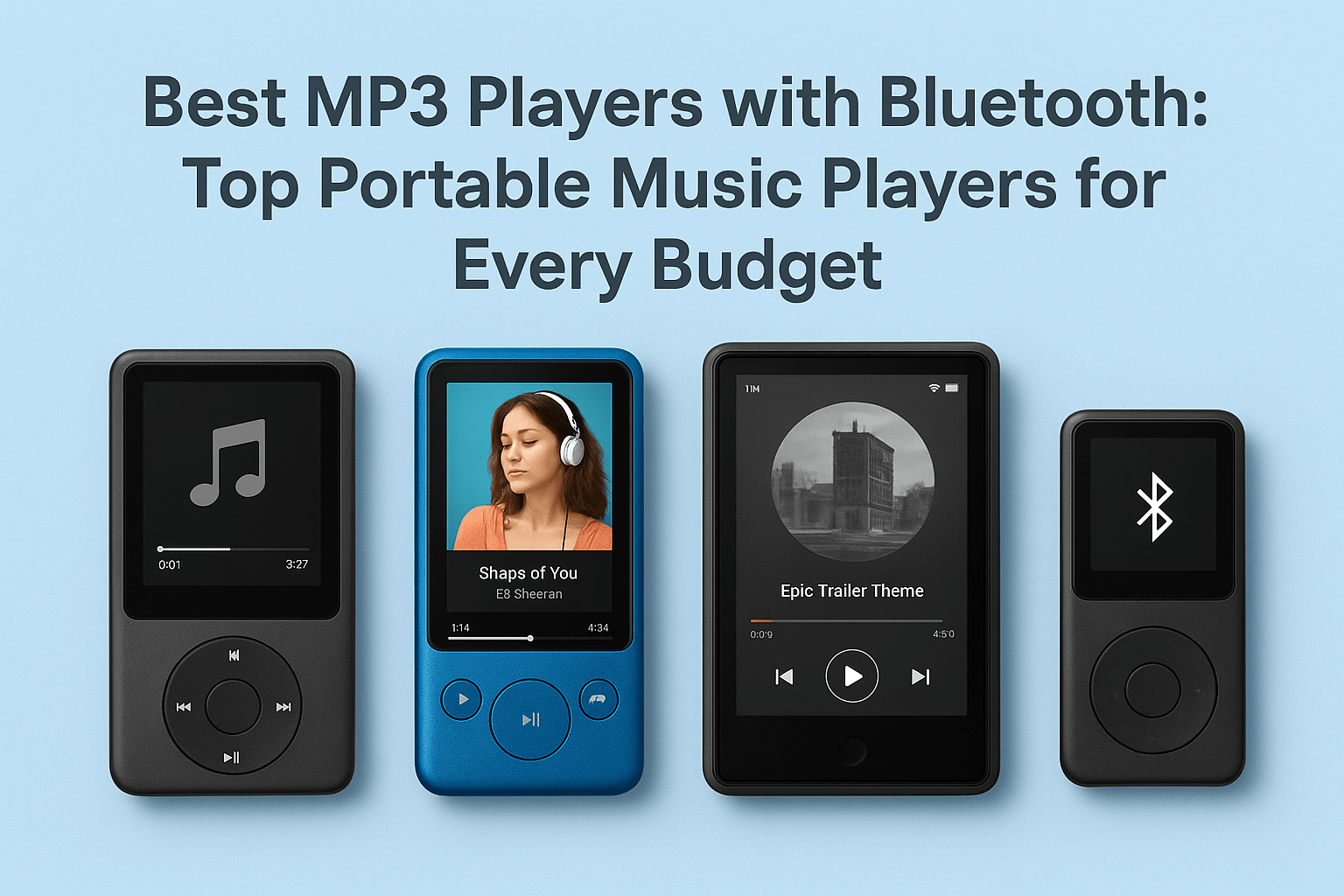 Best MP3 Players with Bluetooth: Top Portable Music Players for Every Budget