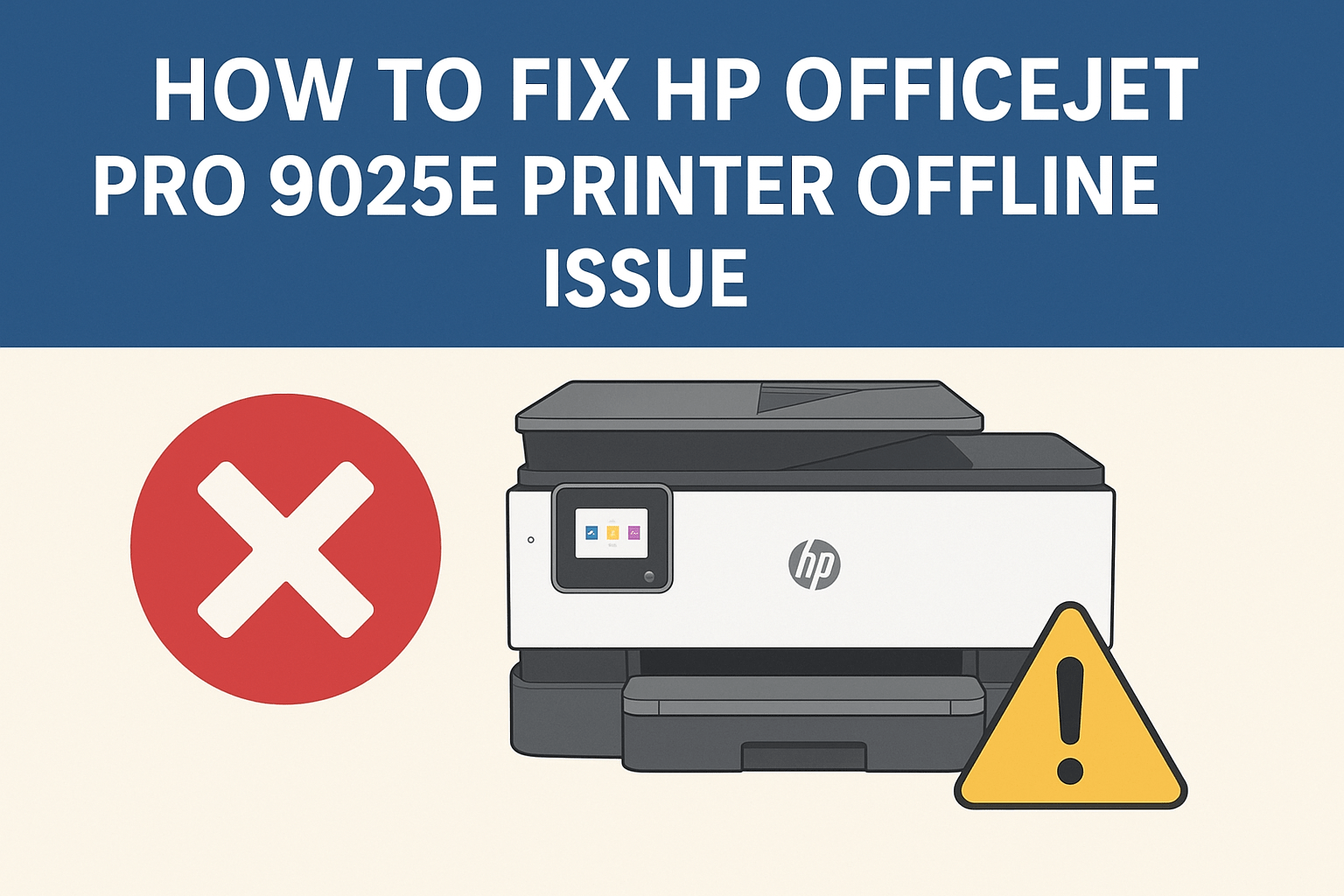 How to Fix HP OfficeJet Pro 9025e Printer Offline Issue