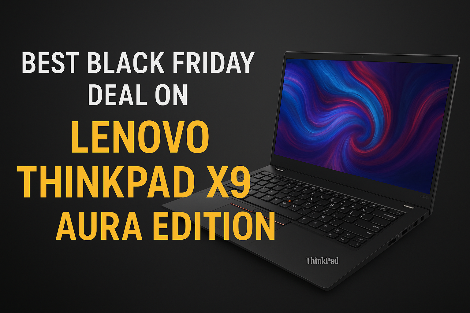 Best Black Friday Deal on Lenovo ThinkPad X9 15 Aura Edition