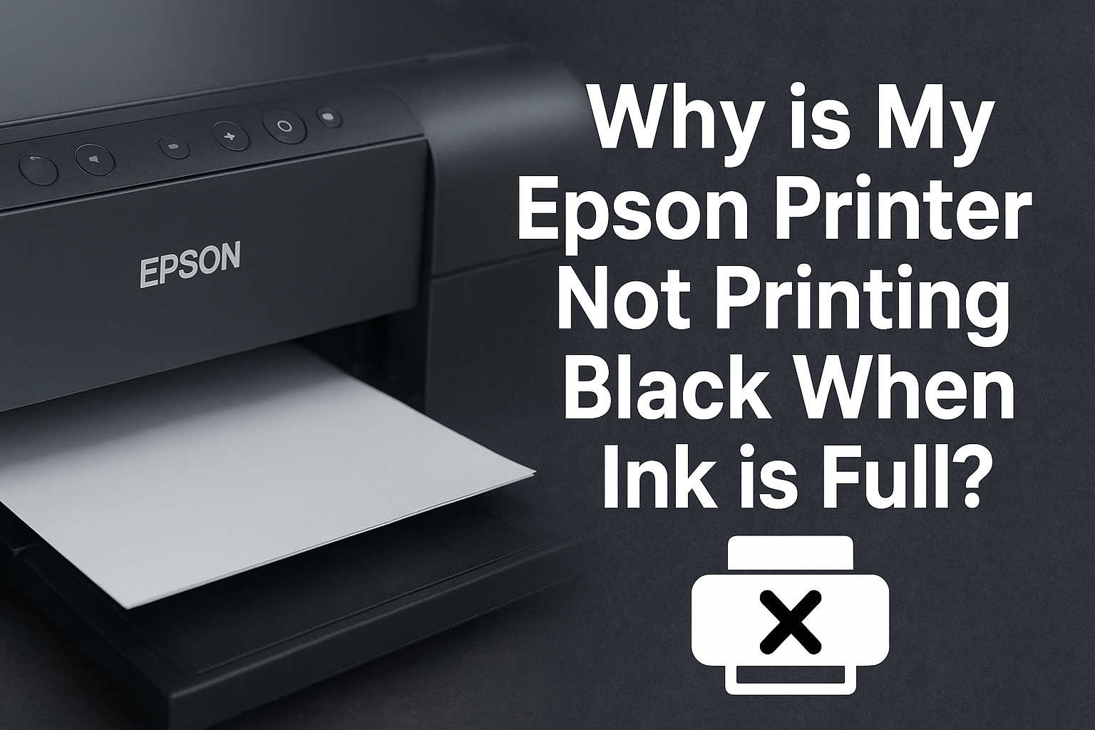 Why Is My Epson Printer Not Printing Black When Ink Is Full?