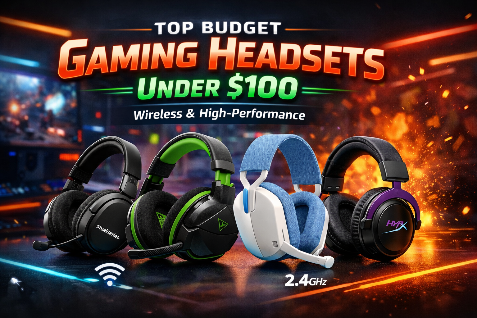 Top Wireless Headset Gaming under $100